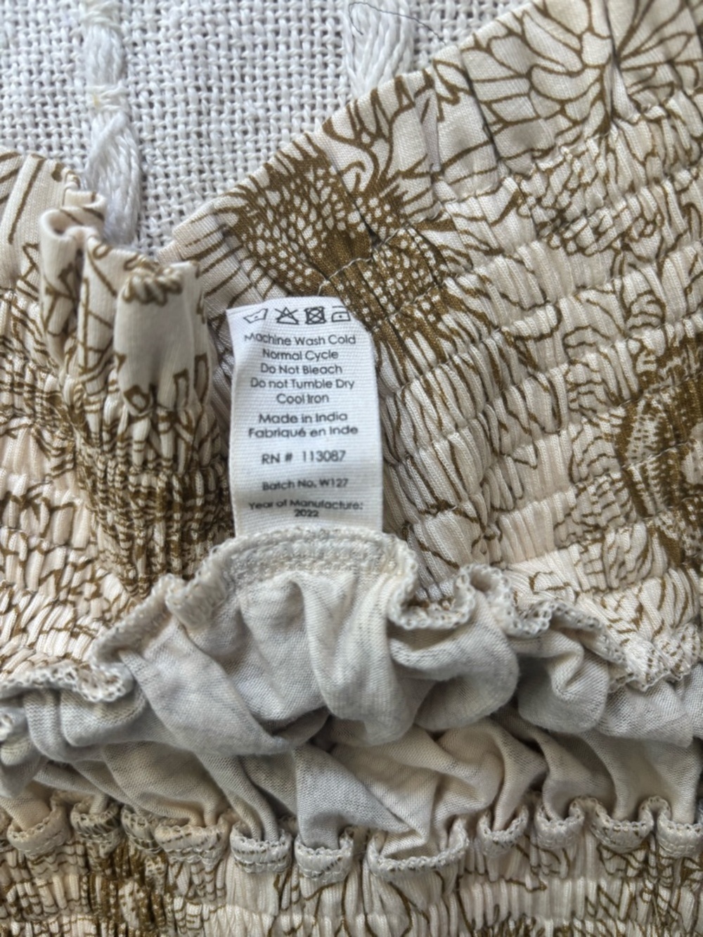 Kate Quinn Bamboo Soft Floral Smocked Boho Midi Skirt Size XXL Sunflower - Picture 6 of 8